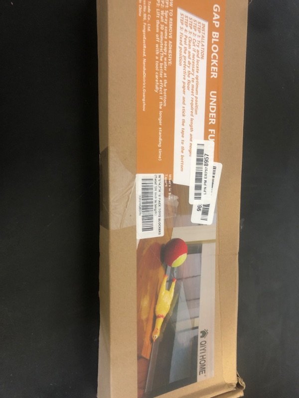 Photo 1 of 8-Pack Toy Blocker, 4.7" Height Gap Bumper for Under Furniture, BPA Free Safe PVC with Strong Adhesive, Stop Things Going Under Sofa Couch or Bed, Easy to Install