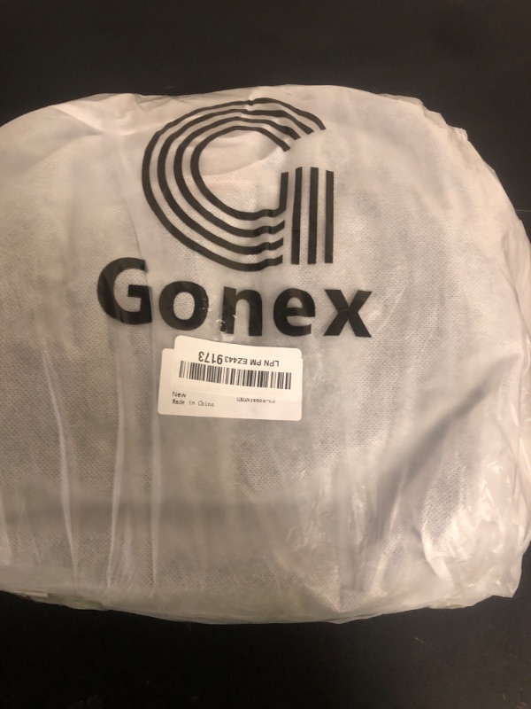 Photo 1 of Gonex Canvas Duffle Bag 60L Travel Duffel Overnight Weekend Bag with Shoe Compartment (Dark Gray)