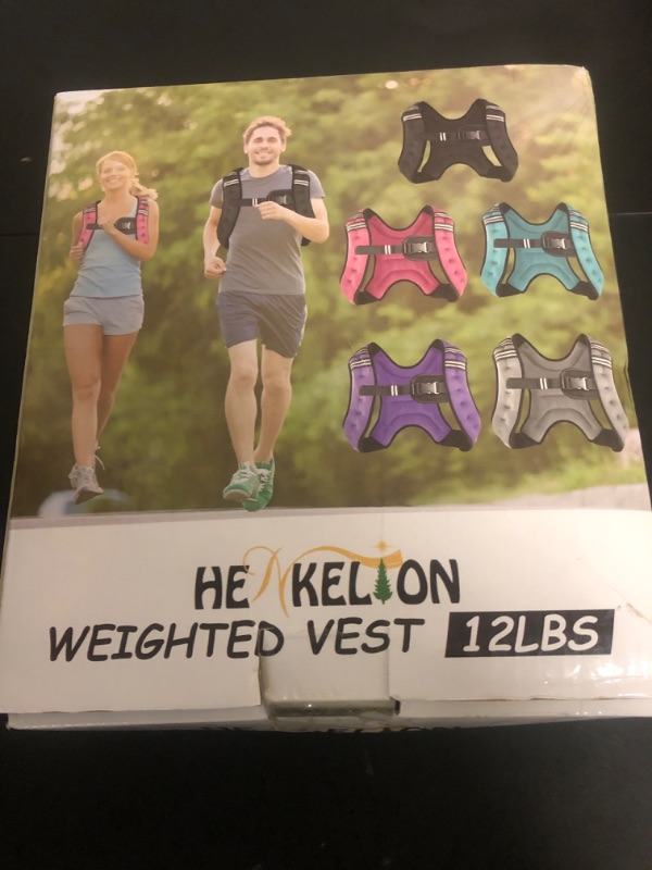 Photo 1 of Henkelion Weighted Vest Weight Vest for Men Women Kids Weights Included, Body Weight Vests Adjustable for Running, Training Workout, Jogging, Walking
