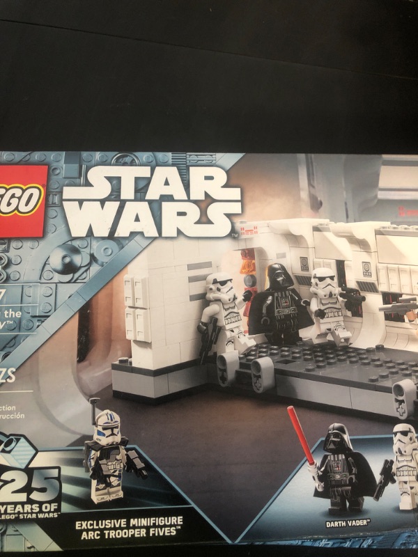 Photo 1 of LEGO Star Wars: A New Hope Boarding The Tantive IV Fantasy Toy, Collectible Star Wars Toy with Exclusive 25th Anniversary Minifigure Clone Trooper Fives, Gift Idea for Kids Ages 8 and Up, 75387