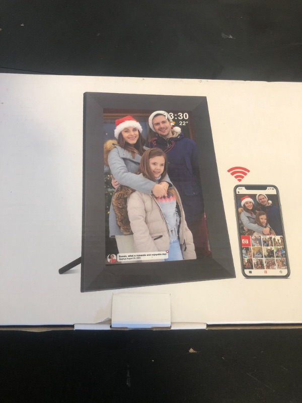 Photo 1 of ybest Frameo 10.1" Digital Picture Frame White, Smart WiFi Digital Photo Frame with IPS Touch Screen, 1280x800 HD Display, 32GB Auto-Rotate Wall Mountable, SD/USB Slot, Instant Sharing via Frameo App