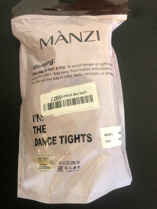 Photo 1 of MANZI 3 Pairs Women's Girl's Dance Tights Convertible Transition Ballet Tights 40D Nude L(11-14y)