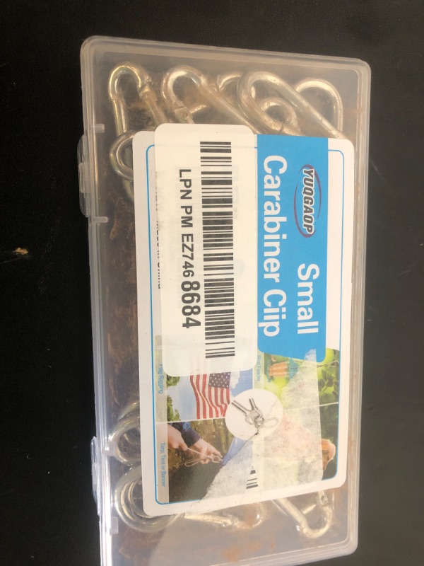 Photo 1 of YUQGAOP M4 30PCS Small Carabiner Clips, 1.57 Inch Spring Snap Hooks, Heavy Duty Locking Carabiners for Keychains, Camping, Hiking, Climbing, Fishing, and Outdoor Activities