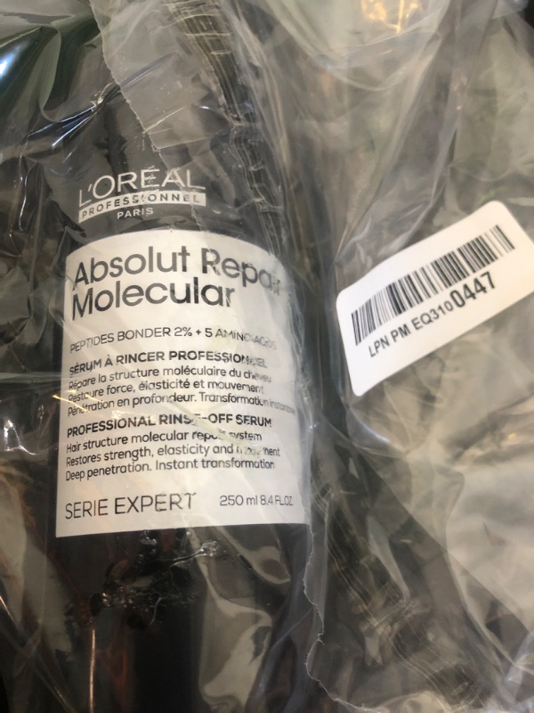 Photo 1 of L'Oréal Professionnel Paris Absolut Repair Molecular Rinse Off Hair Serum - Deep Conditioning Treatment For All Damaged Hair Types, Repairs Damage & Restores Strength