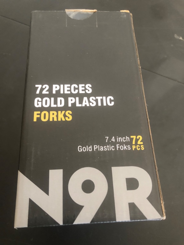 Photo 1 of N9R 72PCS Gold Plastic Forks, Solid, Durable and Heavy Duty Plastic Forks, Perfect Utensils for Parties, Thanksgiving, Christmas and Daily Use