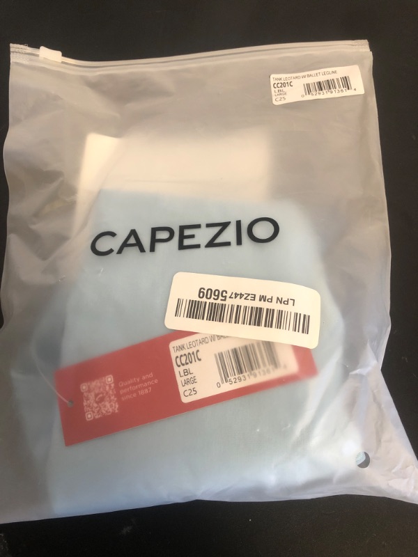 Photo 1 of Capezio girls Classic High-neck Tank athletic leotards, Light Blue, 12 14 US