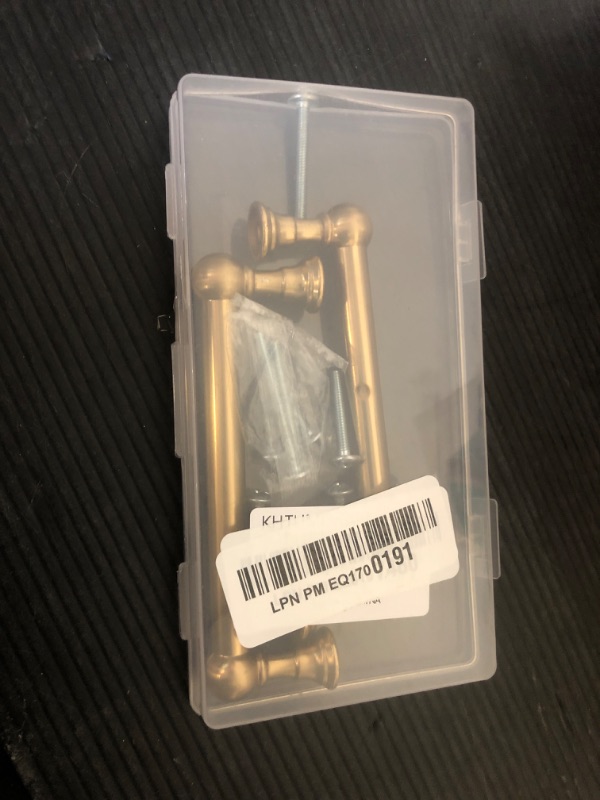 Photo 1 of khtumeware 2 Pack Champagne Bronze Cabinet Pulls 4 Inch(101.6mm) Hole Centers Satin Brass Kitchen Cabinet Handles Cabinet Hardware for Cabinets Cupboard Handles Drawer Pulls
