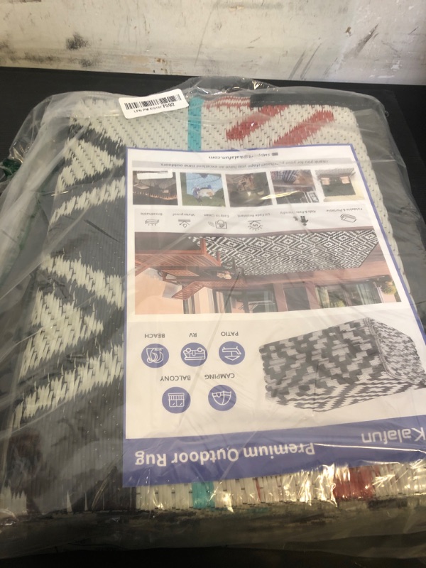 Photo 1 of Outdoor Rugs Patio Camping Waterproof - 5x8 Plastic Straw Patio Rug Portable for Campers, Outside RVs Mat, Outdoor Area Carpet for Patios Clearance, Backyard Porch, Balcony, Picnic