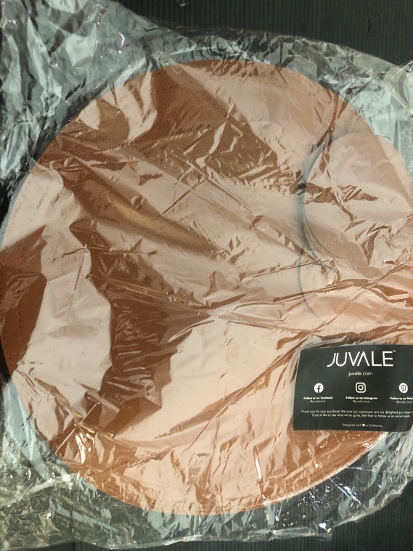 Photo 1 of Juvale Round Brown Leather Placemats & PU Leather Coasters Set of 6-13.4-Inch Cognac Brown PU-Coated - Easy Wipe-Clean Table Protection - Matching Drink Coasters