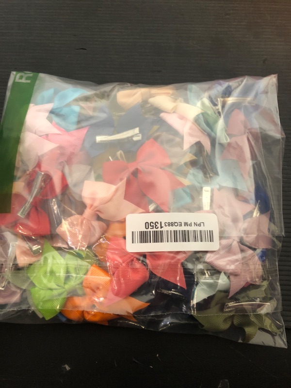 Photo 1 of JOYOYO 60 Pieces Baby Bows Alligator Hair Clips in 30 Pastel Colors, Barrettes and Bows for Baby Girls,Toddlers,Kids