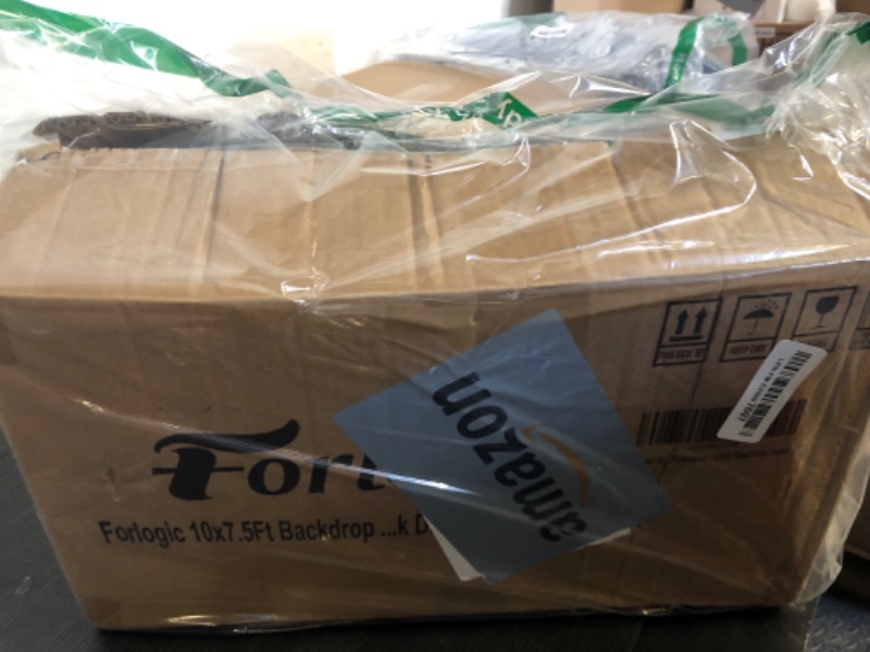 Photo 1 of *selling for parts,* Forlogic 10x7.5Ft Backdrop Stand, Heavy Duty Adjustable Photo Back Drop Stand for Party, Photography, Banner Stand (Includes Six Background Stand Clamps)