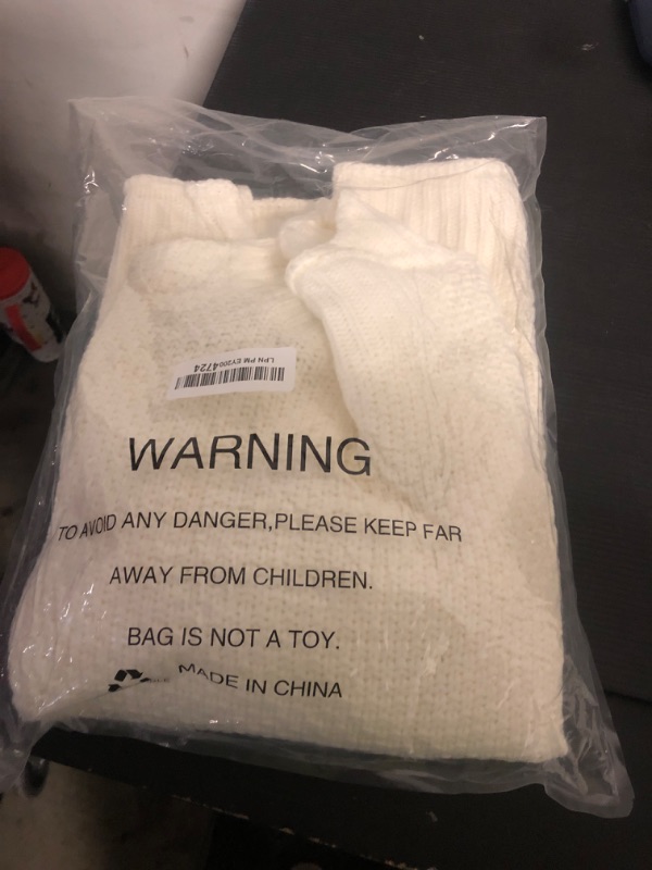 Photo 1 of *CREAM COLOR*______________ZESICA Women's Turtleneck Batwing Sleeve Loose Oversized Chunky Knitted Pullover Sweater Jumper Tops,i,Medium