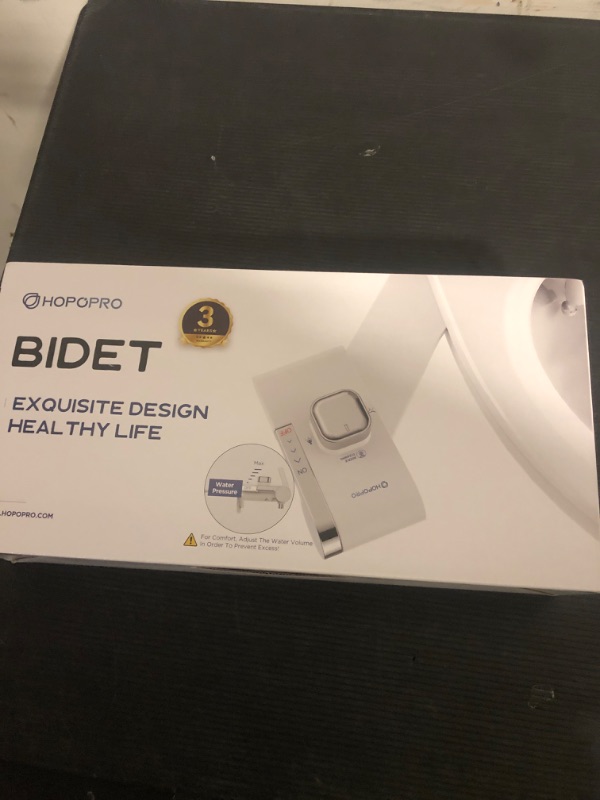 Photo 1 of HOPOPRO Bidet with Single Finger Water Pressure Control, Self Cleaning Hygienic Dual Nozzle (Feminine/Rear Wash), Non-Electric Bidet Attachment for Toilet Seat, Easy DIY Install <5 Min -White