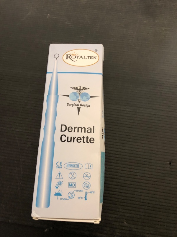 Photo 1 of Sterile Disposable Dermal Curettes, Easy Peel Packing - Box of 10 (2.00 mm)
