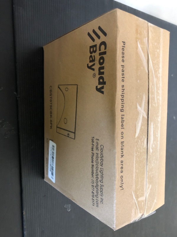 Photo 1 of [6 Pack] Cloudy Bay Low Voltage LED Step Lights Outdoor, Surface Mount/J-Box Mount 2200K/2700K/3000K/4000K/5000K Selectable,12V-24V 3W Landscape Stair Lights,Aluminum,Metal Black