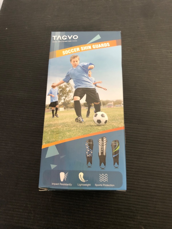 Photo 1 of TAGVO Soccer Shin Guards for Kids Youth - Protective Soccer Equipment for Boys Girls - Adults Men Women Soccer Shin Guards - Soccer Shin Pads for Kids 3-16 Years Old Girls Boys, High Impact Resistant