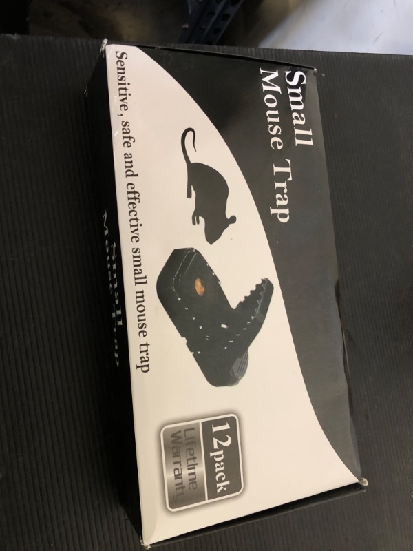 Photo 1 of VRXVR Mouse Traps 12-Pack, Indoor Outdoor Use, Small Mice Catchers for Home Indoor, Reusable Mice Trap, Quick-Set Mousetraps for House