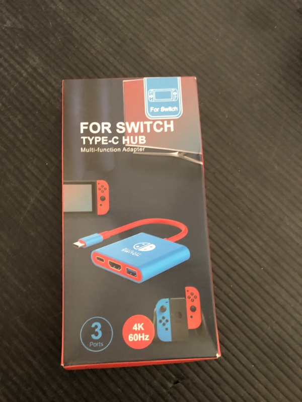 Photo 1 of Switch Dock for Nintendo Switch Tv Adapter Portable Switch Docking Station, Switch TV Adapter Compatible Steam Deck/Switch OLED, USB C to HDMI Adapters Support 4K/1080P Switch TV Dock Mode