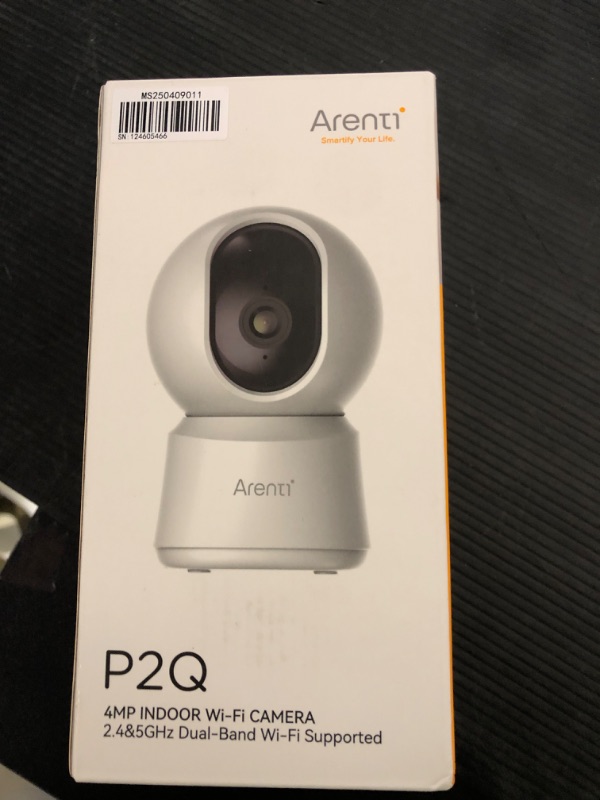 Photo 1 of ARENTI 5G Security Camera Indoor, 4MP Pet Camera with Speaker for Dog/Cat, Baby Monitor with Phone App, Dual-Band WiFi, Auto Tracking, Super Night Vision, 2-Way Talk, Cloud & SD Card Storage