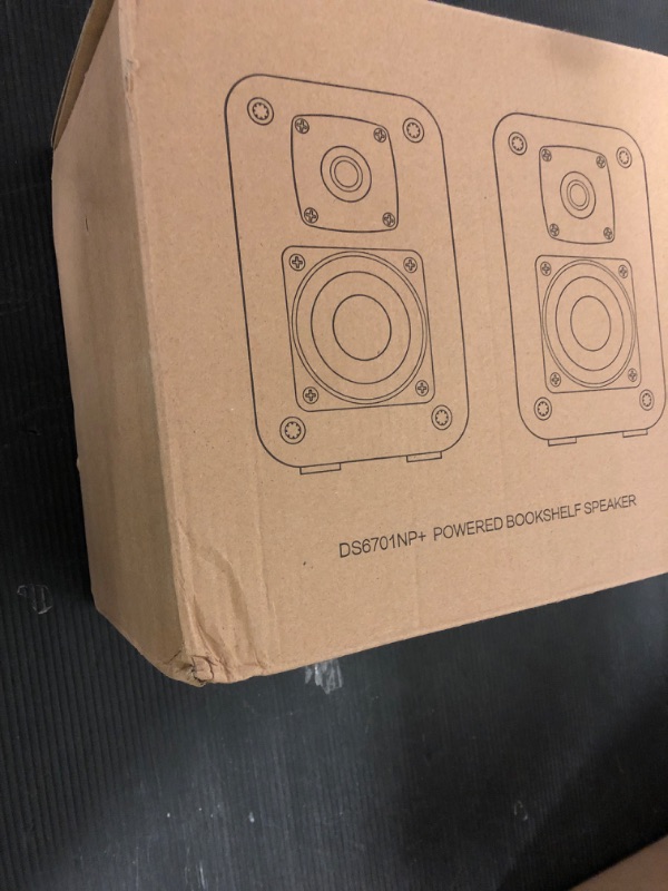 Photo 1 of RIOWOIS Powered Bluetooth Bookshelf Speakers, 40W Record Player Speakers with 2.75 Inch Woofer, Stereo Speakers with Optical/AUX/TV-ARC Connection for Turntable, No Receiver or Amplifier Required.