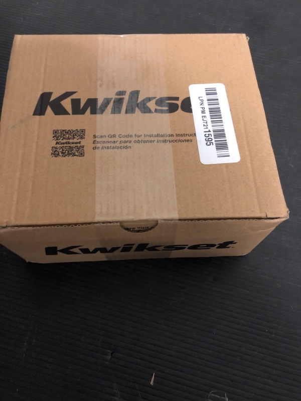 Photo 1 of Kwikset Henley Entry Door Handle with Lock and Key, Secure Keyed Reversible Lever Exterior, For Front Entrance and Bedrooms, Satin Nickel, Pick Resistant Smartkey Rekey Security and Microban