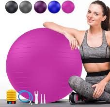 Photo 1 of SOFT EXECRISE BALL WITH PUMP - PINK 