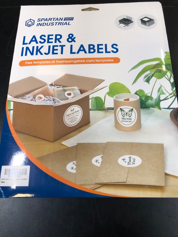 Photo 1 of 1.5" Circle Printable Labels Compatible with Inkjet and Laser Printers - 30 Sheets, 900 Matte White Round Stickers for Pricing, Product Labeling, and Custom Tags - Spartan Industrial