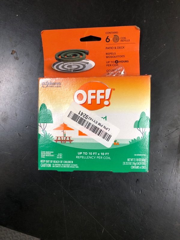 Photo 1 of OFF! Mosquito Coil Refills 6 Count (Pack of 2)
