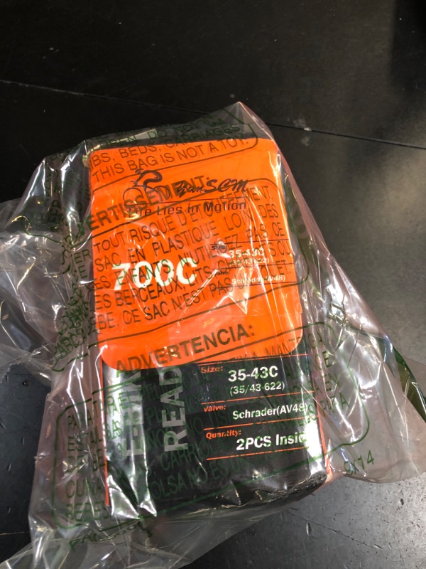 Photo 1 of 700C Heavy Duty Bike Tubes 700x35C/38C/40C/43C AV48 Schrader Valve (35/43-622) 700C Bicycle Inner Tubes Compatible with 700x35C 700x36C 700x37C 700x38C 700x40C 700x42C 700x43C Bike Tire Tubes 2-PCS