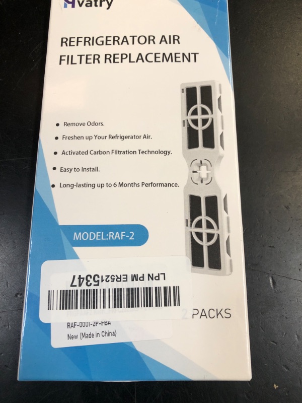 Photo 1 of Hvatry Pure Air AF-2 Air Filter Replacement for Frigidaire FRGPAAF2 - Compatible with Frigidaire Gallery & Electrolux - Removing Odors to Freshen up Air - 1.77x7.7 inch, 2 Packs
