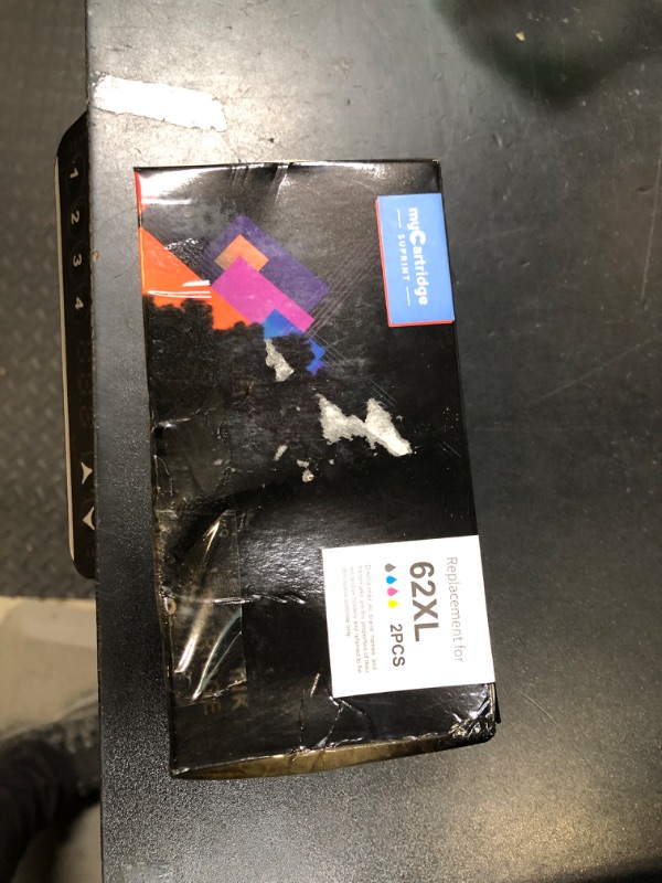 Photo 1 of 62XL Ink Cartridge Combo Pack Remanufactured for HP Ink 62 62XL Ink Cartridges Black and Color Use for HP ENVY 7640 5660 7645 5540 5640 Officejet 5740 8040 200 250 inkjet printer, High Capacity 2 Pack
