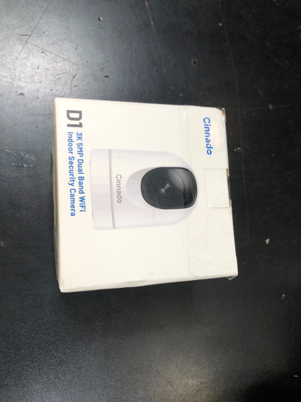 Photo 1 of Cinnado 5MP Security Camera Indoor-5G/2.4G Dual WiFi Cameras for Home Security with Audio and Video Ideal for Pet/Nanny/Baby Monitor, 360 Auto Tracking, SD/Cloud Storage, Support Alexa/Google Home, D1