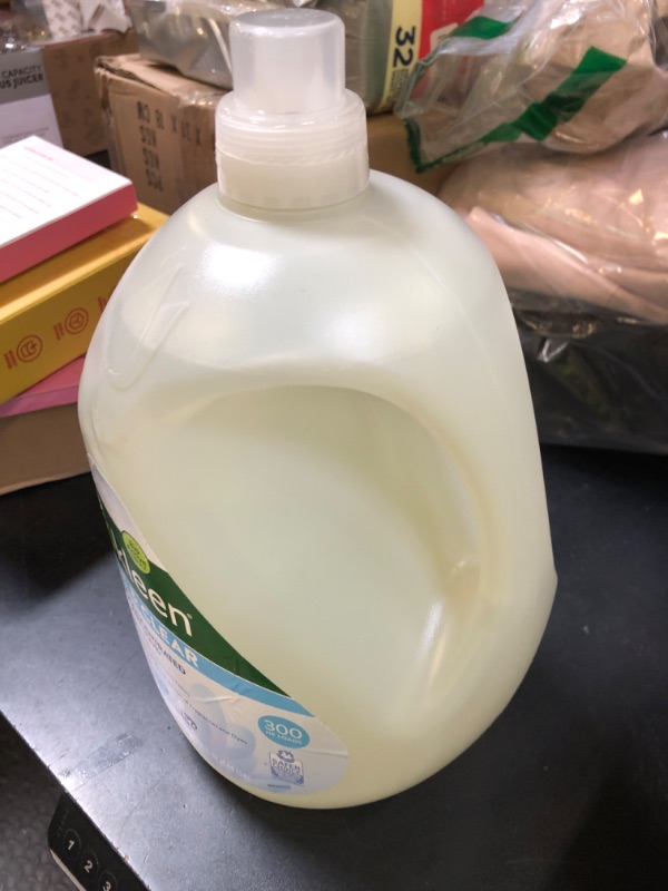 Photo 1 of Biokleen Free & Clear Natural 3X Concentrated Liquid Laundry Detergent, 300 Loads, Plant-Based, Hypoallergenic, Removes Stains & Fights Odors, Dye Free, Unscented