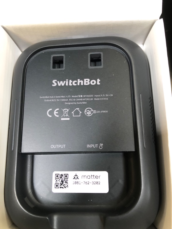 Photo 1 of SwitchBot Hub 3 (3rd Gen), Smart Home Hub with 2.4" IPS Screen & Knob Control, WiFi Thermometer Hygrometer, IR Remote Hub (Matter/Bluetooth 200m), Alexa/Google/Apple Home Compatible