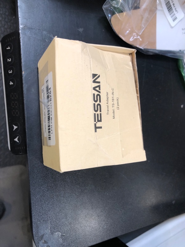 Photo 1 of India Plug Adapter 2 Pack, TESSAN Type D Travel Adapter with 4 Outlets 3 USB Charger (1 USB C Port), US to Indian Outlet Adaptor for USA to Bangladesh, India, Kuwait, Maldives