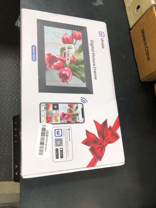 Photo 1 of Uhale Digital Picture Frame 32GB Storage 10.1 Inch WiFi Electronic Photo Frames SD Card Slot IPS Touch Screen HD Display Auto Rotate Slideshow Share Videos Photos Instantly Send Wishes Remotely