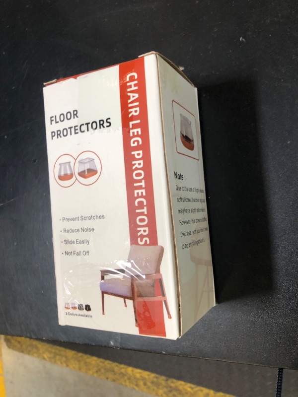 Photo 1 of 24 Pcs Chair Leg Floor Protectors PISAO, Silicone Chair Leg Protectors Caps Covers for Hardwood Floors, Furniture Pads Sliders with Wrapped Felt Bottom Large (Fit:1.19"-1.57")