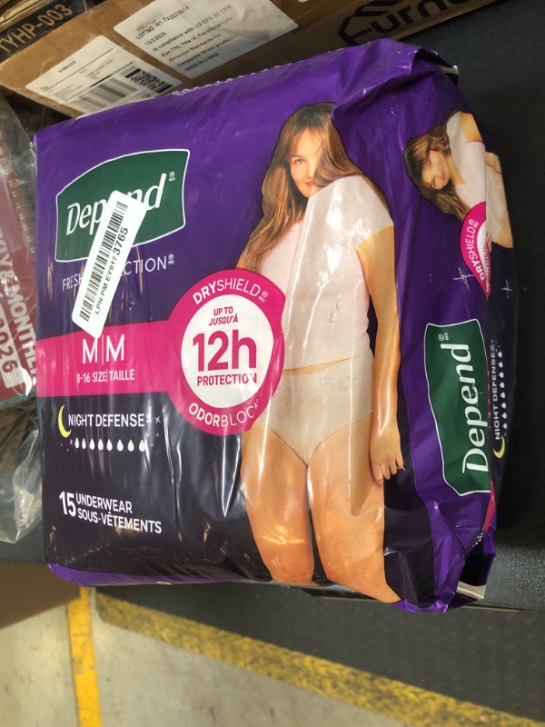 Photo 1 of Depend Night Defense Incontinence Underwear for Women