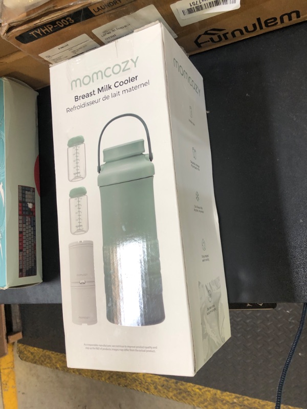 Photo 1 of Momcozy 22oz Portable Breast Milk Cooler for Outdoor, Life Saver with 360° Total Cooling for 24 Hours, Larger Capacity Travel Breastmilk Chiller with 2pcs Baby Bottles for Breastmilk Storage, Green