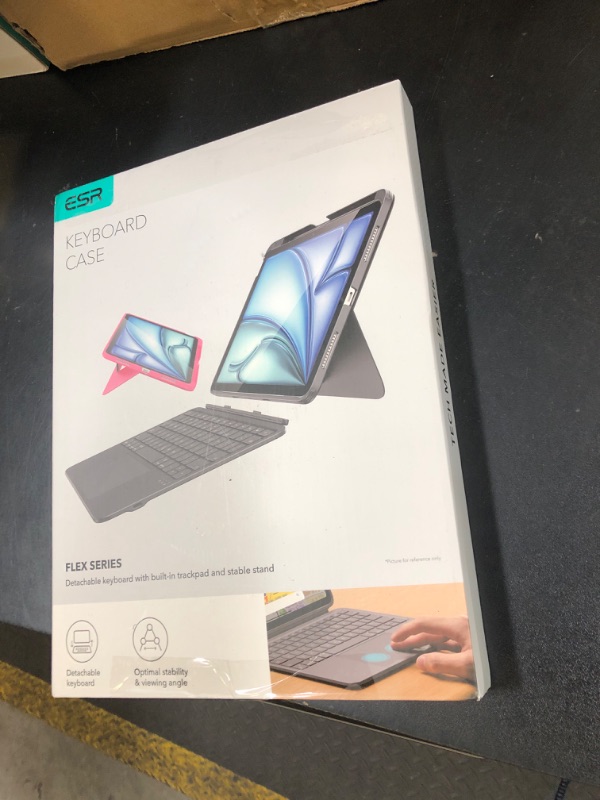 Photo 1 of ESR iPad Air 11" (M3/M2) & 5th/4th Gen Flex Keyboard Case, Ultra-Light Magnetic Detachable Keyboard with Writing/Viewing Modes, Larger Precision Trackpad, Dark Gray