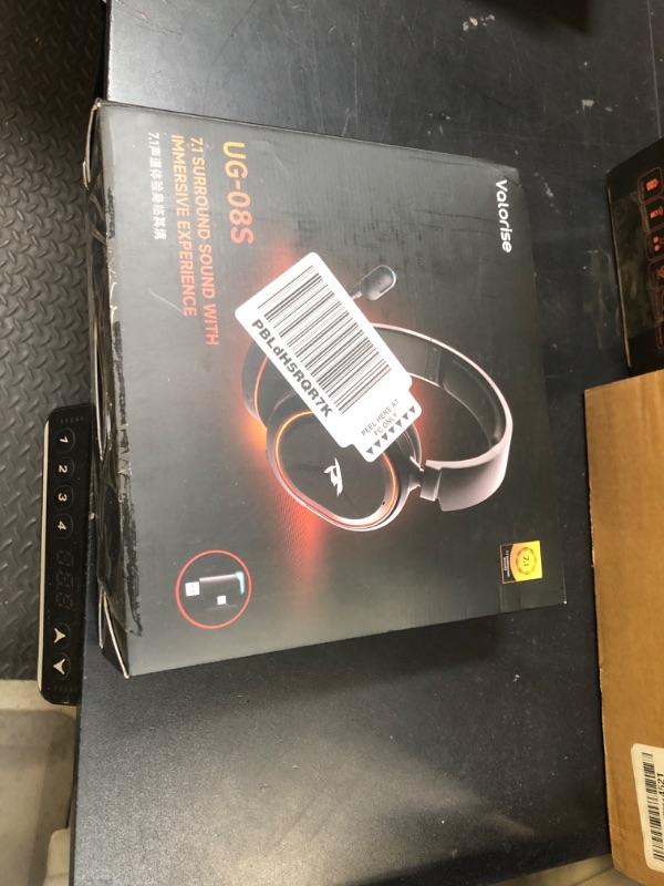 Photo 1 of Wireless Gaming Headset, 7.1 Surround Sound, 2.4Ghz USB Gaming Headphones Bluetooth 5.4, 100-Hr Noise Canceling Mic RGB Light, Wireless Headset for PC PS5 PS4 Mac Switch, ONLY Wired Mode Suit for Xbox