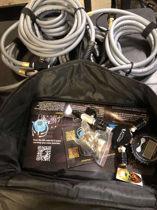Photo 1 of Uharbour 4 Tire Inflation System, 4 Tire Inflation Deflation System, 4 Tire Air Up Down System, 4 Tire Pressure Equalizer, Inflate or Deflate All 4 Tires at Once, Fits Up to 125" Wheelbase