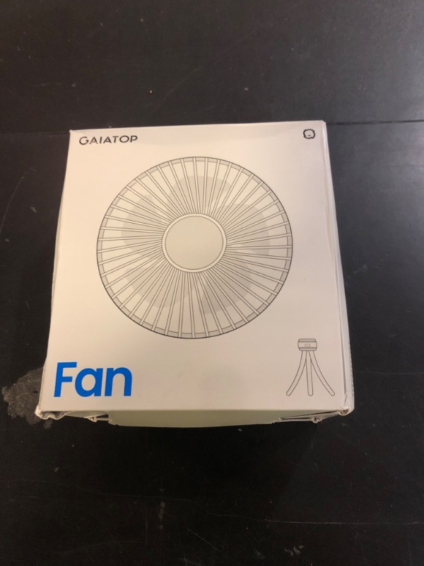 Photo 1 of Gaiatop Mini Portable Stroller Fan, Battery Operated Small Clip on, Detachable 3 Speed Rechargeable, 360° Rotate Flexible Tripod Better Cooling for Car Seat Crib Treadmill Travel Blue