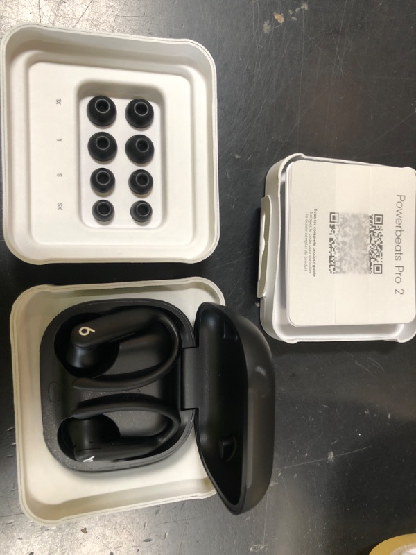 Photo 1 of Beats Powerbeats Pro 2 Wireless Bluetooth Earbuds - Noise Cancelling, Heart Rate Monitor, IPX4, Up to 45H Battery & Charging Case, Works with Apple & Android - Jet Black