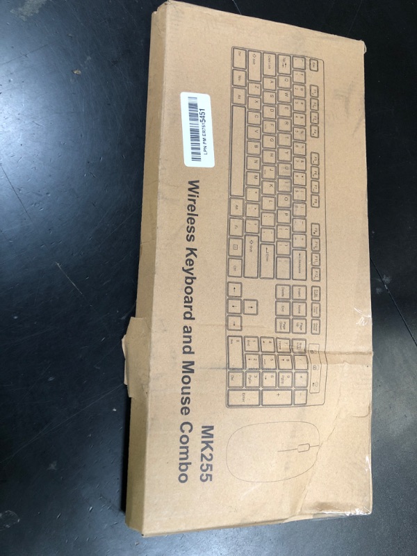 Photo 1 of Wireless Keyboard and Mouse Combo, EDJO Silent Full Size Cordless USB Keyboard Mouse, 2.4GHz Lag-Free, Long Battery Life, for Computer, Laptop, PC, Chromebook, Windows (Black, 1 Pack)