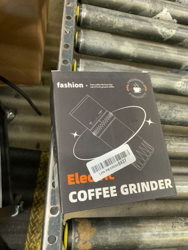 Photo 1 of Portable Coffee Grinder,USB Rechargeable Coffee Maker,Electric Stainless Steel Burr Burr Coffee Grinders, Espresso Battery Coffee Bean Grinder Machine with 15 gind Settings for Home Use(Black9109)
