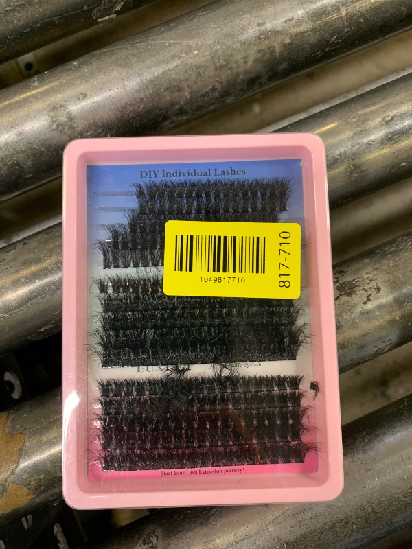 Photo 1 of 280 Pcs Lash Clusters,10-18mm 60D+80D+100D Individual Lashes Kit(Pink tray)