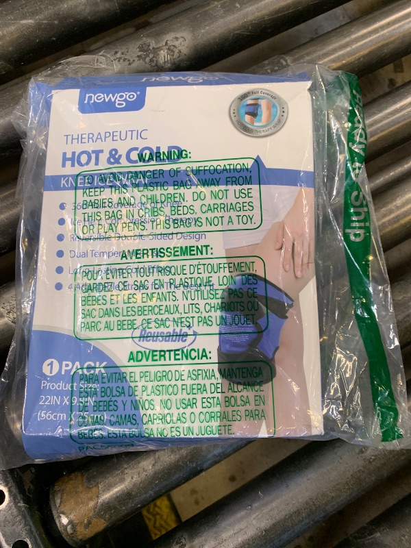 Photo 1 of NEWGO Ice Pack for Knee Injuries Reusable, Knee Ice Pack Wrap Around Entire Knees for Replacement Surgery Recovery, Gel Cold Pack Wrap for Meniscus Tear, ACL, Swelling Pain Relief - Blue