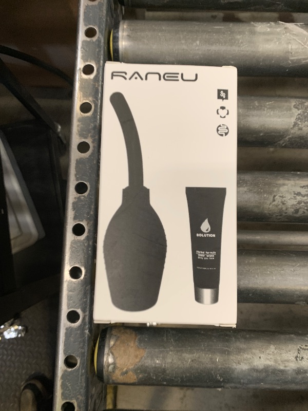 Photo 1 of RANEU Enema Bulb Kit with Lube Anal Douche Superior Materials Douche for Men Women Made of Comfortable Material (Black)