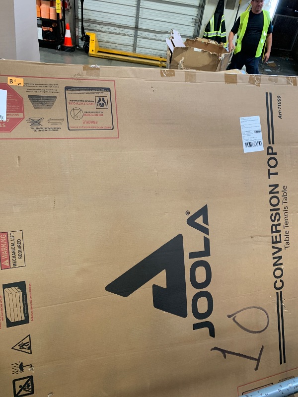 Photo 1 of JOOLA Table Tennis Conversion Top with Net Set - Full Sized MDF Ping Pong Table Top for Pool Table - Quick Assembly with Foam Backing to Protect Billiard Table